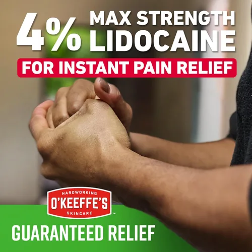 Miniatura 3 de O'Keeffe's Crema para Alivio del Dolor de Manos Trabajadoras Protector de Piel con 4% de Lidocaína y Aceite de Menta Refrescante para Alivio