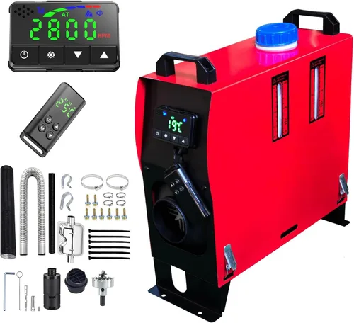 Miniatura 3 de ZHIBANG - Calentador de aire diésel todo en uno, calentador de estacionamiento de 12V/8KW, calentador diésel con pantalla LCD inteligente, tanque