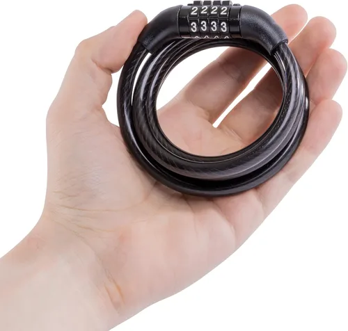 Miniatura 8 de Master Lock Cable de bloqueo de bicicleta con combinación Negro, 8143D