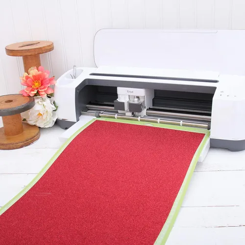 Miniatura 4 de Rollo de película de vinilo de transferencia de calor Threadart Glitter Blue de 3 yardas x 20 pulgadas HTV Colores con purpurina Compatible