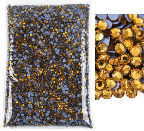 Miniatura 10 de 14400pcs claro gran cantidad al por mayor Hotfix Rhinestone cristal Strass para la ropa (cristal, SS6)