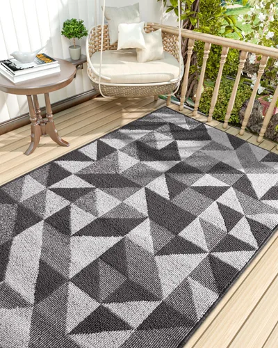 Miniatura 9 de DEXI - Alfombras para puerta de entrada, antideslizante, lavable, absorbente, resistente a la suciedad en el interior, alfombra de entrada de perfil