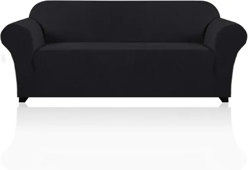 Miniatura 19 de PrinceDeco Funda elástica para sofá de 3 cojines, protector de muebles con parte inferior elástica antideslizante, apta para perros