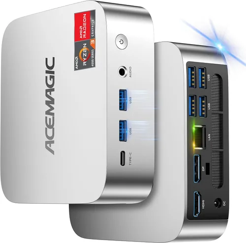 Miniatura 11 de ACEMAGIC Mini PC V1, 12ª generación Alder Lake-N N97 (Beat N150/N100/N95, hasta 3.6 GHz), 16 GB DDR4 RAM 512 GB SSD Mini computadora, compatible