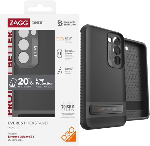 Miniatura 36 de ZAGG Gear4 Santa Cruz Samsung Galaxy S23 Series - Funda para teléfono, protección contra caídas D30 de hasta 13 pies / 13.1 ft, funda transparente