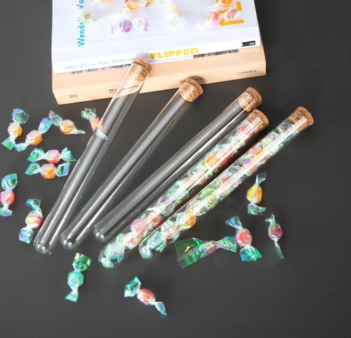 Miniatura 5 de 50 tubos de ensayo de vidrio transparente de 0.5 fl oz (0.512 x 3.937 in) con tapones de corcho y 1 estante de tubos de plástico de 50 agujeros