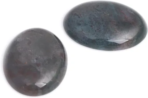 Miniatura 35 de GEM-Inside - Cuentas ovaladas sueltas de amatista, cabujón, cuentas naturales para joyería y anillos, colgantes, 0.236 x 0.315 pulgadas, 5