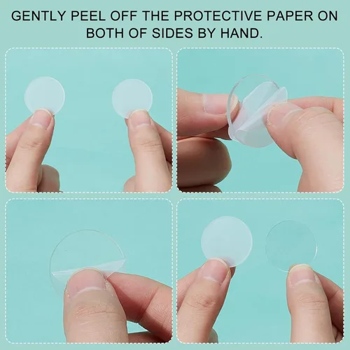 Miniatura 5 de FINGERINSPIRE 100 piezas de lámina de acrílico circular transparente de 1 pulgada, bases circulares en miniatura en blanco, disco de acrílico mini