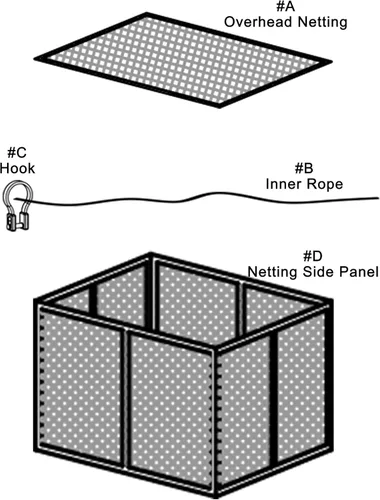 Miniatura 3 de Mosquitera de repuesto para pérgola de techo plano, malla para insectos (10 pies x 10 pies, marrón)