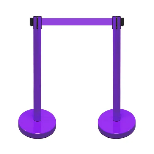 Miniatura 25 de VIP Crowd Control - Juego de barreras de seguridad con cinturones retráctiles, 91 cm de altura, cinturón de 198 cm y soporte de pared Cinturón