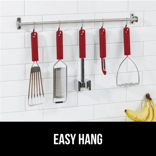 Miniatura 7 de GORILLA GRIP Herramienta ablandadora de carne de doble cara patentada sin BPA, mango suave y cómodo, mazo de cocina resistente para filetes, carne