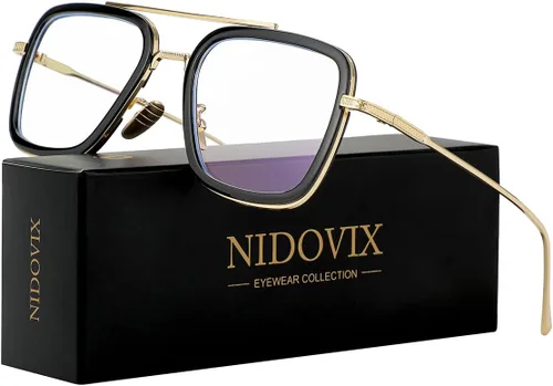 Miniatura 2 de Gafas de bloqueo de luz azul estilo Tony Stark para hombres y mujeres, gafas de juegos de computadora de Iron Man y Spider-Man