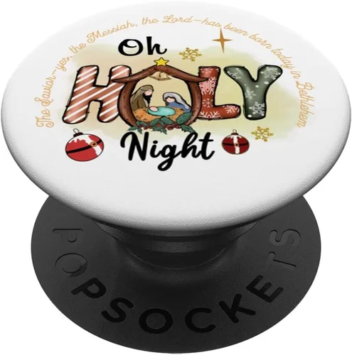 Miniatura 6 de PopSockets MagSafe PopGrip de Navidad cristiana nacida por Jesús para iPhone
