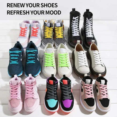 Miniatura 5 de VSUDO Flat Shoe Laces for Sneakers, Shoelaces for Sneakers, Athletic Shoelaces