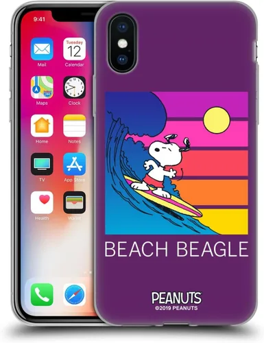 Miniatura 166 de Head Case Designs Peanuts Tropical Surf Snoopy Aloha Disco Gel Funda con licencia oficial [protección de grado militar] compatible con Apple iPhone