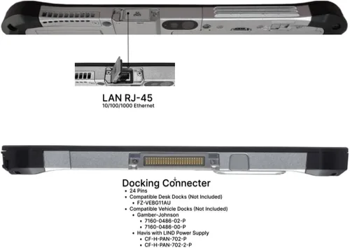 Miniatura 5 de Panasonic Toughpad FZ-G1 MK5, tableta resistente, i5-7ª generación, pantalla táctil de 10.1 pulgadas, 8GB, 256GB, 4G LTE, puerto LAN, batería