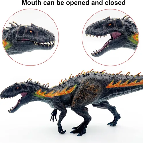 Miniatura 2 de SIENON Juguete de Dinosaurio Grande Tiranosaurio Rex de 13.4", Figura Realista de Dinosaurio Jurásico de Plástico, Modelo D-Rex Pintado a Mano Juego
