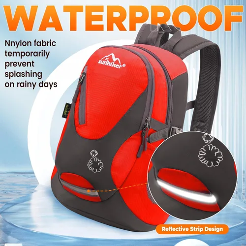 Miniatura 4 de sunhiker Pequeña mochila de senderismo para mujeres y hombres, 20L, ligera, mochila de viaje, mochila casual para ciclismo, acampar al aire libre