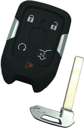 Miniatura 2 de Carcasa de reemplazo para llavero de GMC Acadia Terrain Yukon Chevy Suburban Tahoe, llave de entrada sin llave, cubierta de llave de coche con hoja