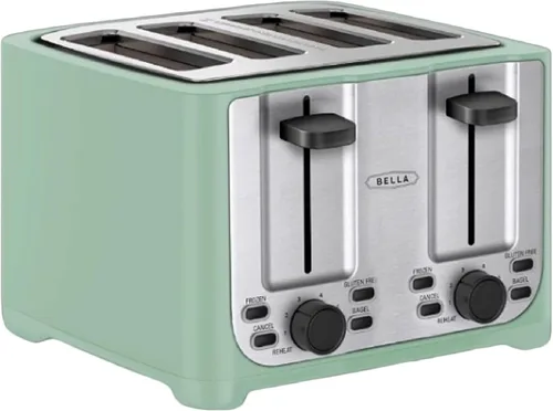 Miniatura 21 de BELLA Tostadora de 4 rebanadas con apagado automático - Ranuras extra anchas y bandeja de migas extraíble y función de cancelar, descongelar