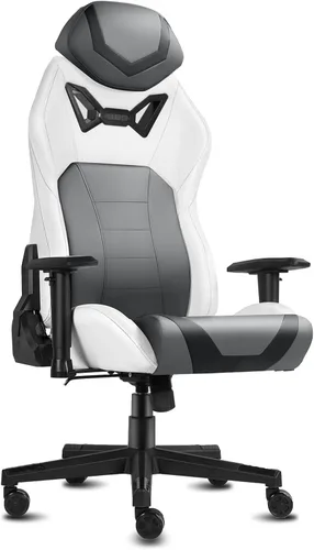 Miniatura 9 de Modern-Depo Sillas ergonómicas para juegos para adultos con espuma viscoelástica de alta densidad Silla de oficina cómoda giratoria, silla