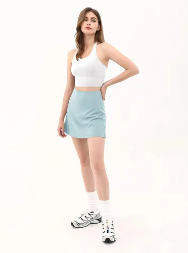 Miniatura 5 de ODODOS - Falda pantalón deportiva de mujer con bolsillos integrados, falda para jugar tenis, golf, correr, entrenar, ir al gimnasio hacer