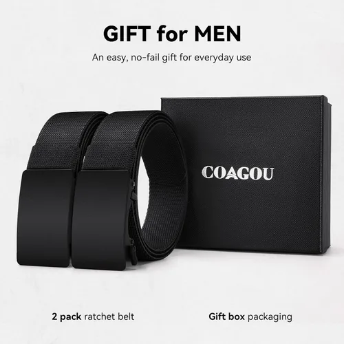 Miniatura 3 de Cinturón de trinquete de nailon para hombres, cinturón táctico EDC CCW, elástico ajustable