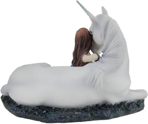 Miniatura 3 de Veronese Design Anne Stokes - Estatua de fantasía pintada a mano con diseño de unicornio azul