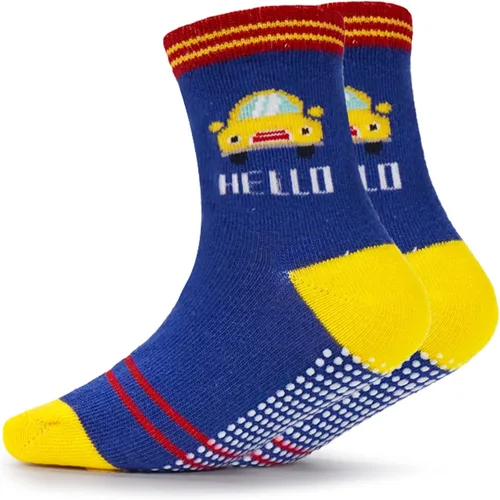 Miniatura 3 de Evercute Calcetines antideslizantes para niñas pequeñas, paquete de 12 unidades, calcetines antideslizantes para niños