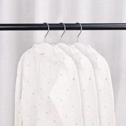 Miniatura 4 de Perchas de madera para bebés y niños, 10 piezas de madera natural para niños, ropa para niños, perchas para ropa de bebé