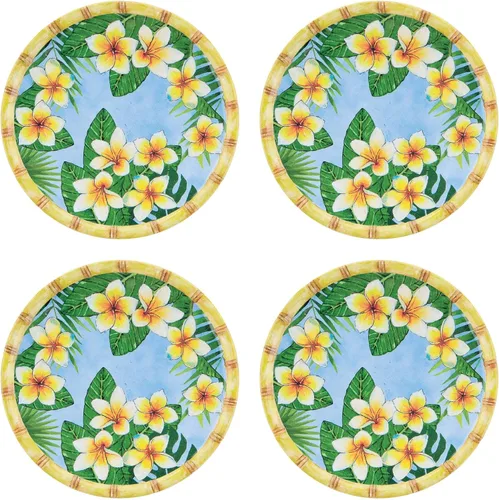 Miniatura 10 de UP Platos redondos de postre de melamina de bambú, platos pequeños para servir, para aperitivos, aperitivos y guarniciones, blanco, 6 pulgadas
