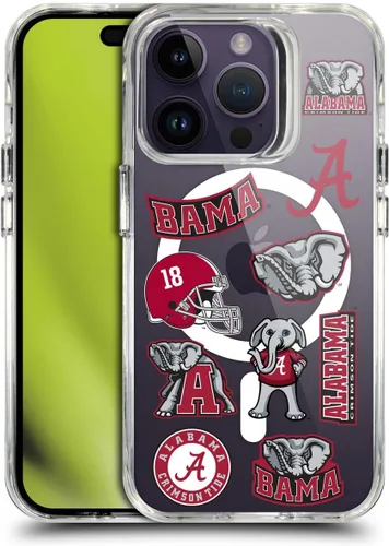 Miniatura 127 de Head Case Designs Funda de gel suave con licencia oficial de la Universidad de Alabama UA Collage compatible con Apple iPhone 13 Pro Max