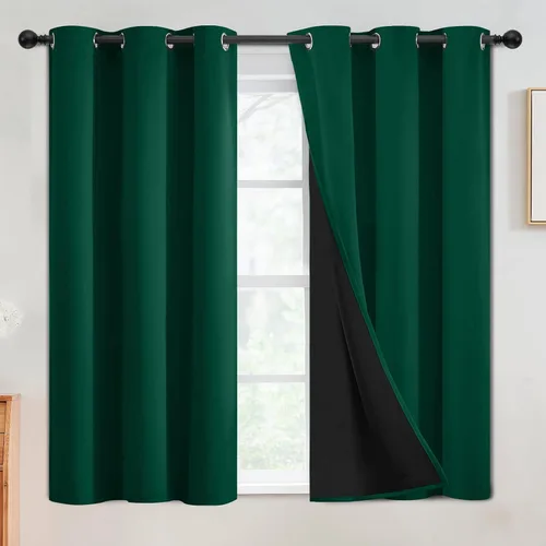 Miniatura 95 de SimpleHome - Cortinas opacas 100% para recámara, cortinas de ventana con ojales beige, con aislamiento térmico, cortinas de oscurecimiento