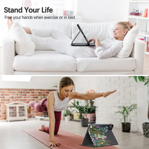 Miniatura 7 de Funda para iPad de 10ª generación 2022 iPad de 10.9 pulgadas, visión multiángulo y encendido automático/apagado automático, funda protectora de piel