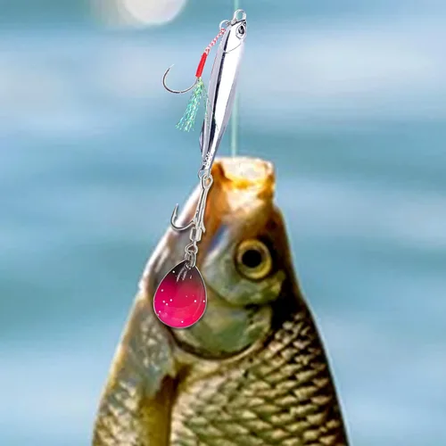 Miniatura 7 de Ganchos y señuelos con peso - Plantillas de pesca de trucha y lubina para agua dulce y salada