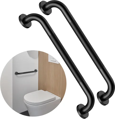 Miniatura 48 de Barra de agarre antideslizante para ducha de 24 pulgadas, acabado blanco frotado con aceite, diámetro de 1.25", Barra de agarre para baño Munzong