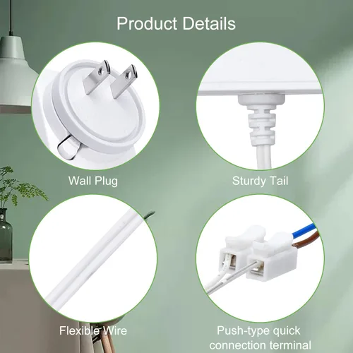 Miniatura 5 de Rollerhouse Adaptador de pared de transformador enchufable de 2 amperios de 12 V CC/adaptador de fuente de alimentación/cable de 5 pies