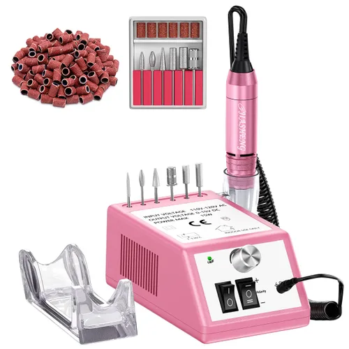 Miniatura 8 de JIASHENG Taladro de uñas profesional, 20000 rpm, máquina de taladro eléctrico de uñas, lima de uñas electrónica, para uñas acrílicas, uñas de gel