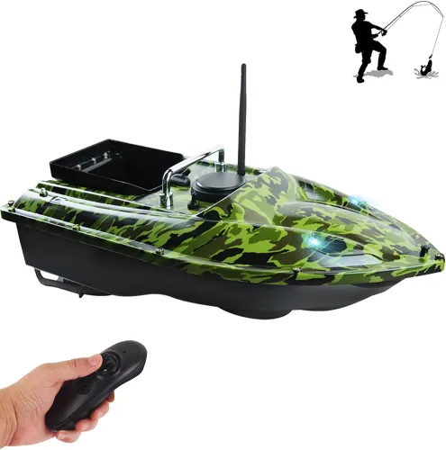 Miniatura 8 de Barco de cebo a control remoto para pesca, rango de 547 yardas, carga de 4.4 lbs, retorno automático, larga duración de la batería, perfecto