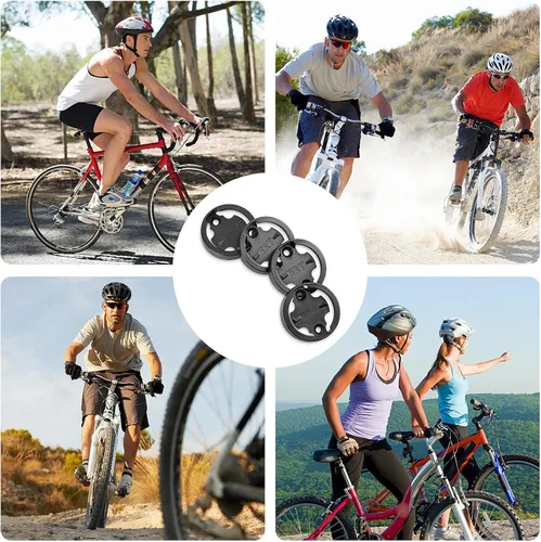 Miniatura 8 de Soporte de bicicleta para Bryton – [Paquete de 4] Adaptador de montaje compatible con Bryton Out Front Cycling Computer Mounts, base de repuesto