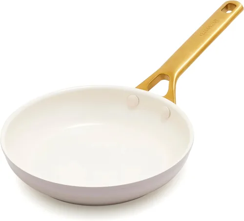 Miniatura 13 de GreenPan Sartén antiadherente Reserve Pro de 8 pulgadas, cerámica certificada NSF, sartén anodizada dura sin PFAS, asas de acero inoxidable, apto