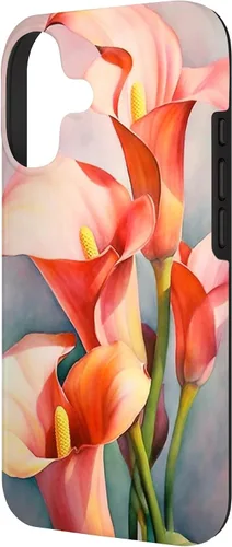 Miniatura 2 de Calla Lilies Flower Floral Watercolor Case for iPhone 17
