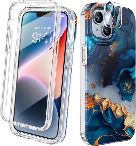 Miniatura 62 de Diaclara - Funda compatible con iPhone 11, carcasa resistente de cuerpo completo con protector de pantalla integrado sensible al tacto y Transparente