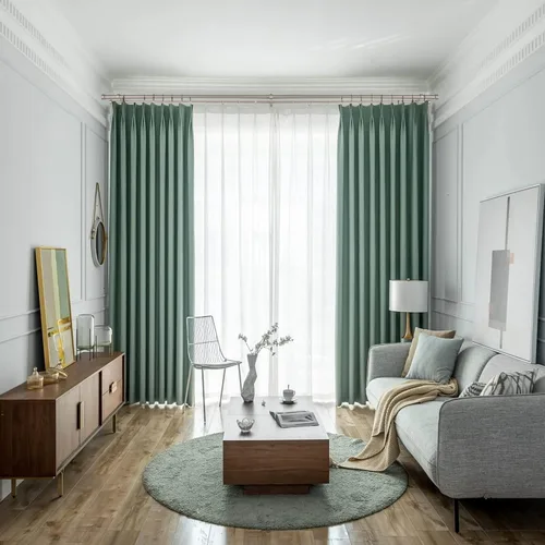 Miniatura 7 de Barras de cortina dobles con tapa de aluminio y soportes completos, barra de cortina doble ajustable de 1 pulgada en el frente y 5/8 pulgadas
