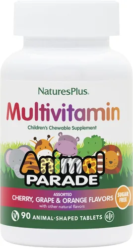 Nature 's Plus – Fuente de la vida Animal Parade Sugar-Free Assorted 90 Chewable