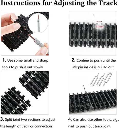Miniatura 5 de SmaringWing Kit profesional de plataforma de coche con 2 motores de CC de alto par, modelo eduaccional Caterpillar Robotic Crawler Sciences