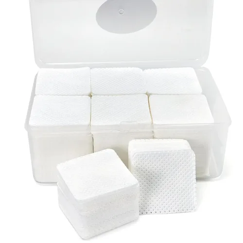Miniatura 10 de 540 toallitas de uñas sin pelusas, color blanco, no tejidas, suaves toallitas quitaesmalte para uñas de gel, extensiones de pestañas y suministros