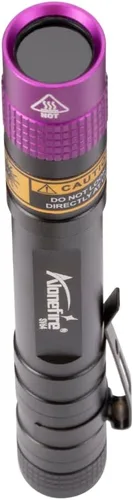 Miniatura 8 de ALONEFIRE SV64 Mini 3W linterna UV 365nm portátil ultravioleta luz negra muy pequeña EDC para minerales, detector de orina de mascotas, escorpiones