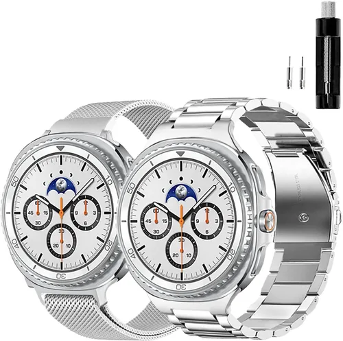 Miniatura 13 de GOLDTOLUCK No Gap Stainless Steel Band Compatible with Samsung Galaxy Watch 8 7 6 5 4 Classic FE Pro Ultra 40mm 44mm 46mm 43mm 47mm 45mm 42mm