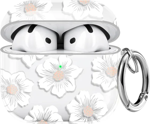 Miniatura 58 de Maxjoy Funda compatible con AirPods Pro, funda con diseño de vaca clara para mujeres y niñas, bonita funda protectora suave con llavero compatible